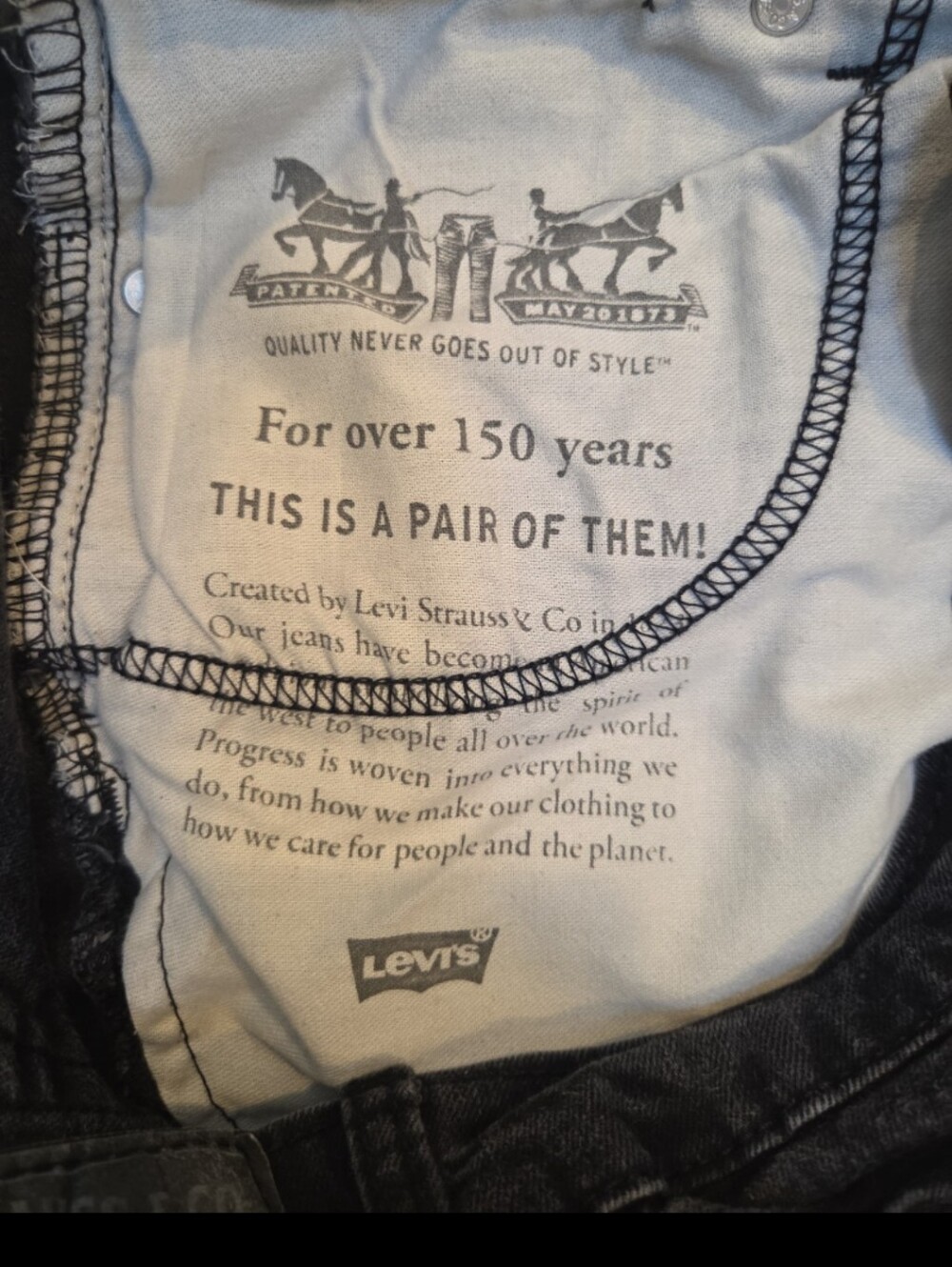 Black Jeans By Levi's - Picture 3 of 6